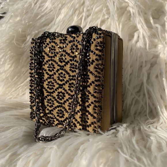 inge christopher Handbags - ✨Inge Christopher Pewter Evening Beaded Box Clutch